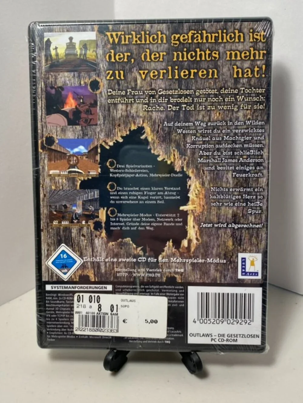 Outlaws Die Gesetzlosen (PC CD-ROM, 1997, LucasArts) Komplett Deutsch | NEW!